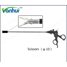 10mm Reusable Laparoscoic Straight Scissors